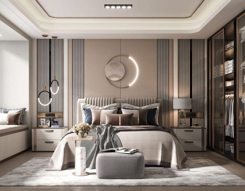 Thiết kế phòng ngủ 20m2 cho vợ chồng