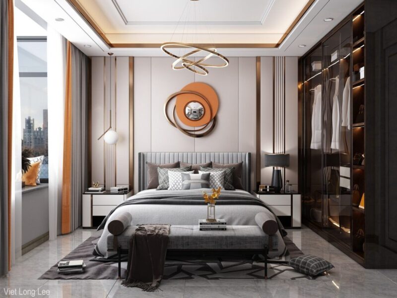 Thiết kế phòng ngủ 20m2 cho vợ chồng