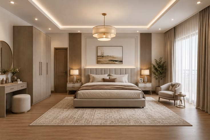 Thiết kế phòng ngủ 20m2 cho vợ chồng