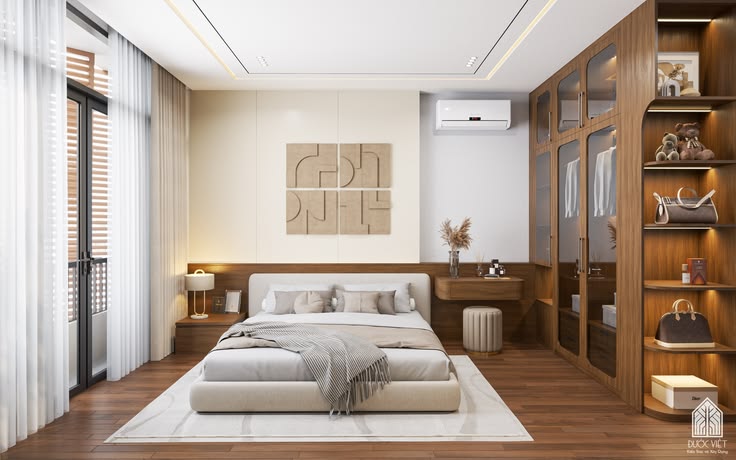 Thiết kế phòng ngủ cho 2 người 