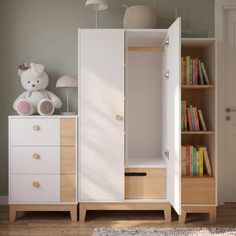 Tổng hợp các mẫu tủ quần áo cho bé đẹp, hiện đại và đa năng Tủ quần áo cho bé