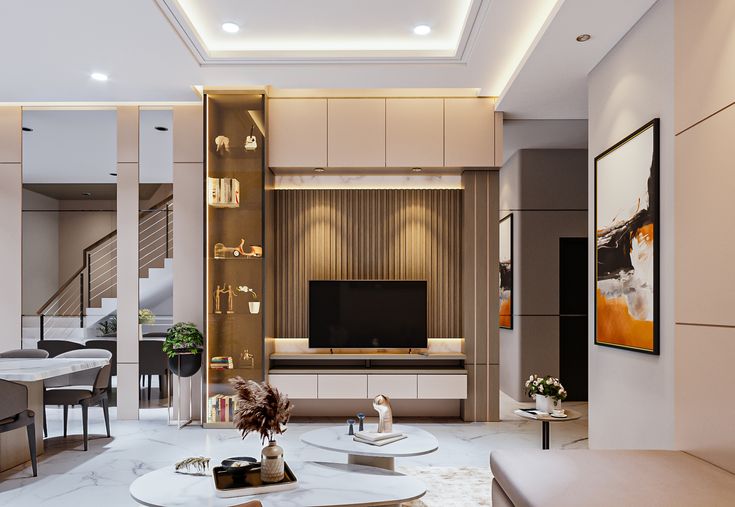 Tủ trang trí phòng khách