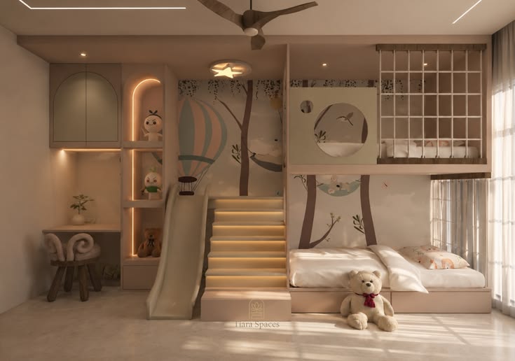Vị trí không nên đặt giường tầng cho bé