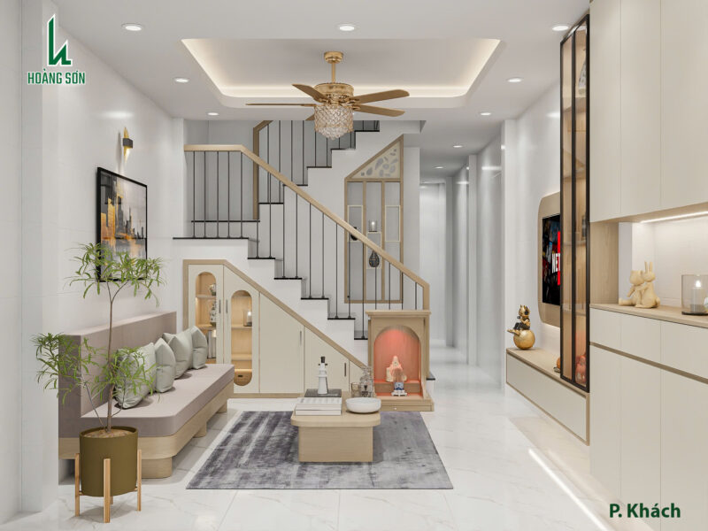 Trần, tường và hệ thống chiếu sáng
