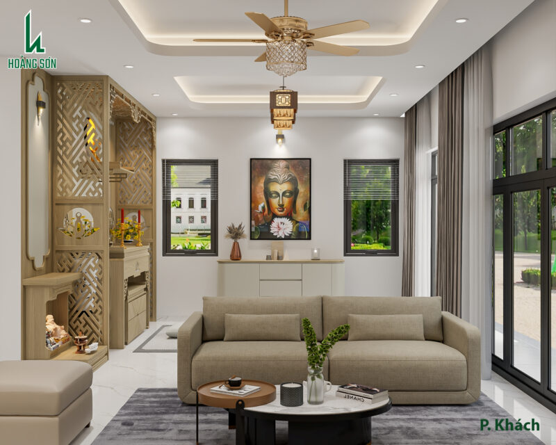 Dự án thiết kế phòng khách cho nhà chị Mai Ca Vũng Tàu