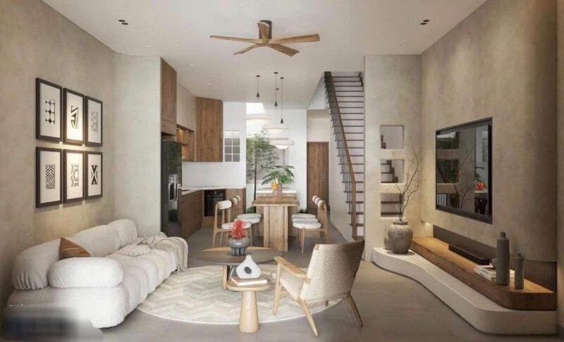 Mẫu phòng khách nhà cấp 4