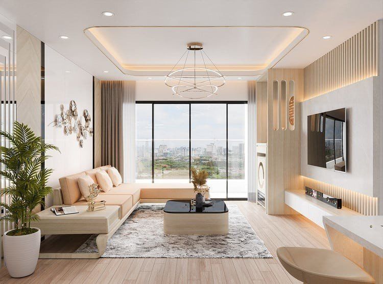 Mẫu phòng khách nhà cấp 4