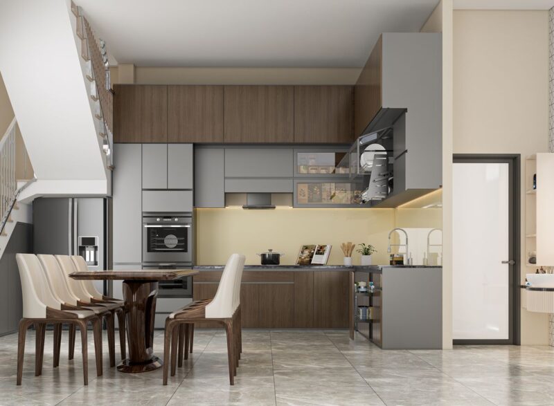 Mẫu thiết kế phòng bếp 20m2