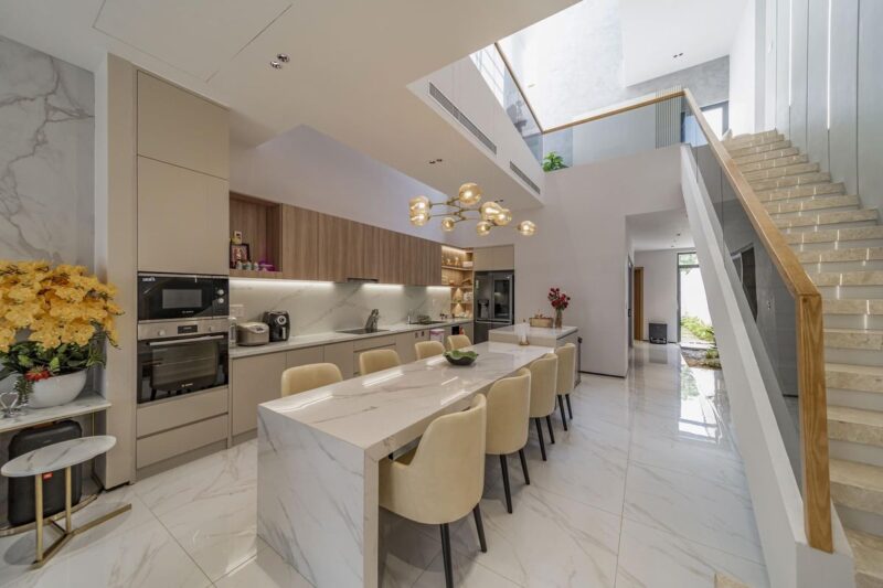 Mẫu thiết kế phòng bếp 20m2  