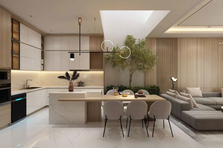 Mẫu thiết kế phòng bếp 20m2